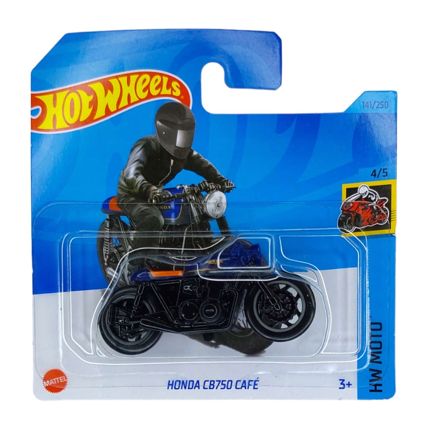 Игрушечный мотоцикл Hot Wheels honda cb 750 cafе 5785-A141-HKG49 - фото 2