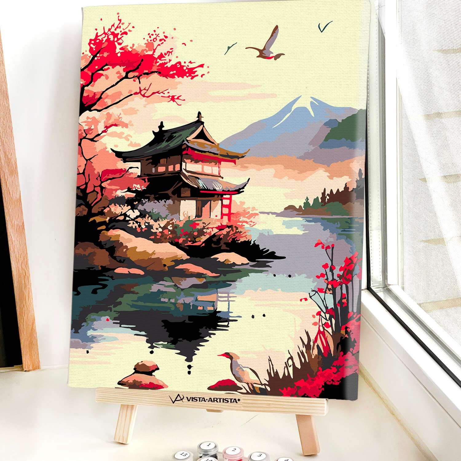 Картина по номерам Red Panda Японская речка - фото 11