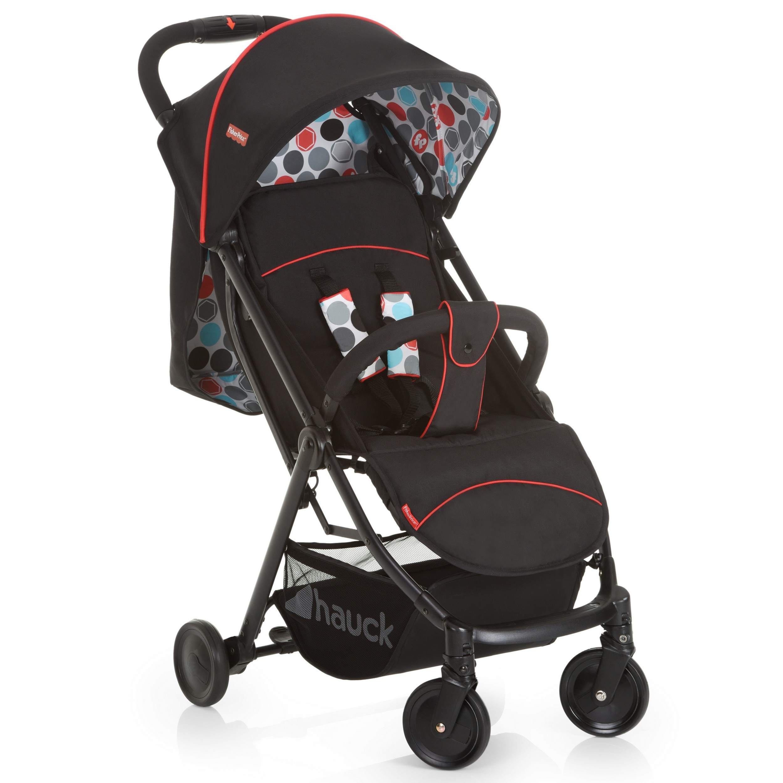 Коляска прогулочная Fisher Price Rio Plus Gumball Black - фото 1