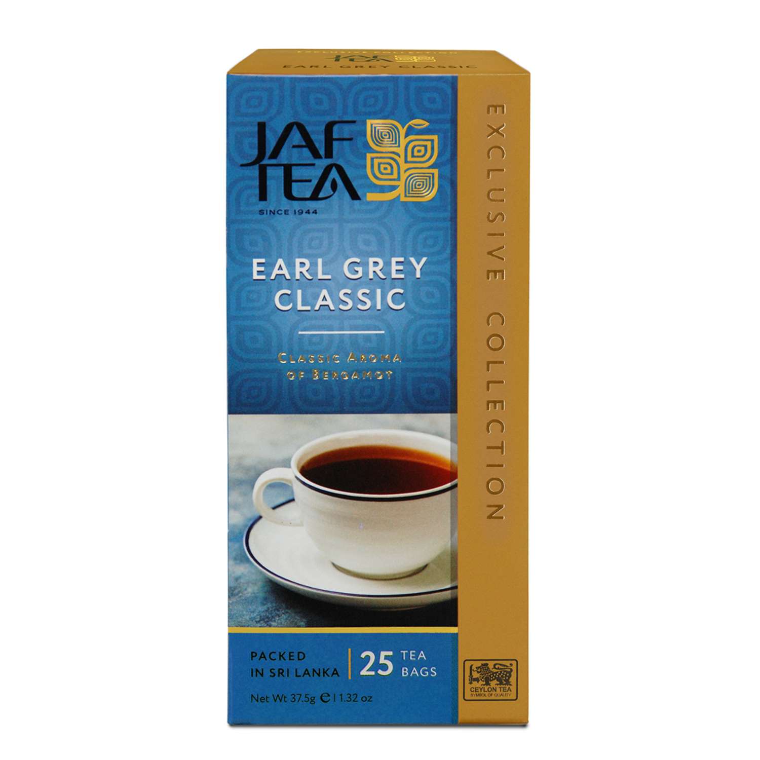Чай чёрный JAF TEA Earl Grey Classic с ароматом бергамота 25 пакетиков - фото 1