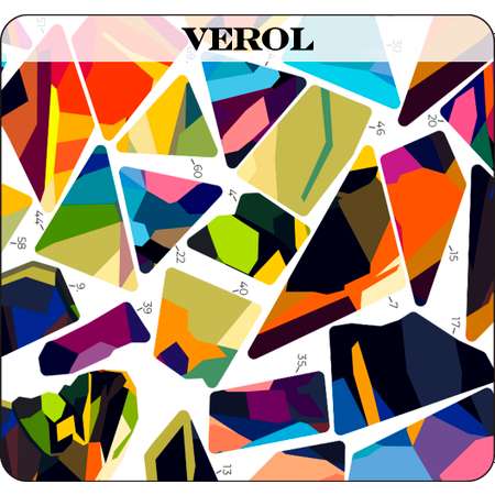 Набор для творчества VEROL Бабочка рисуем наклейками по номерам
