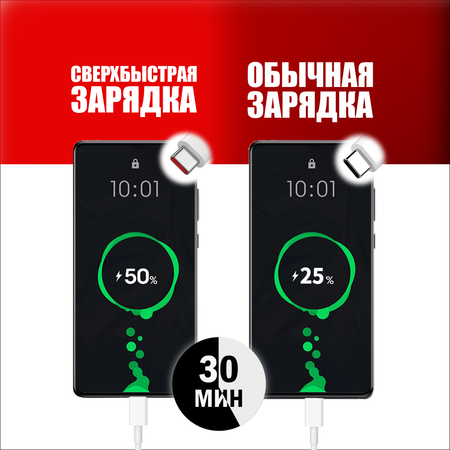 Кабель для мобильных устройств QUIVIRA USB Type C быстрая зарядка Fast charging 6A