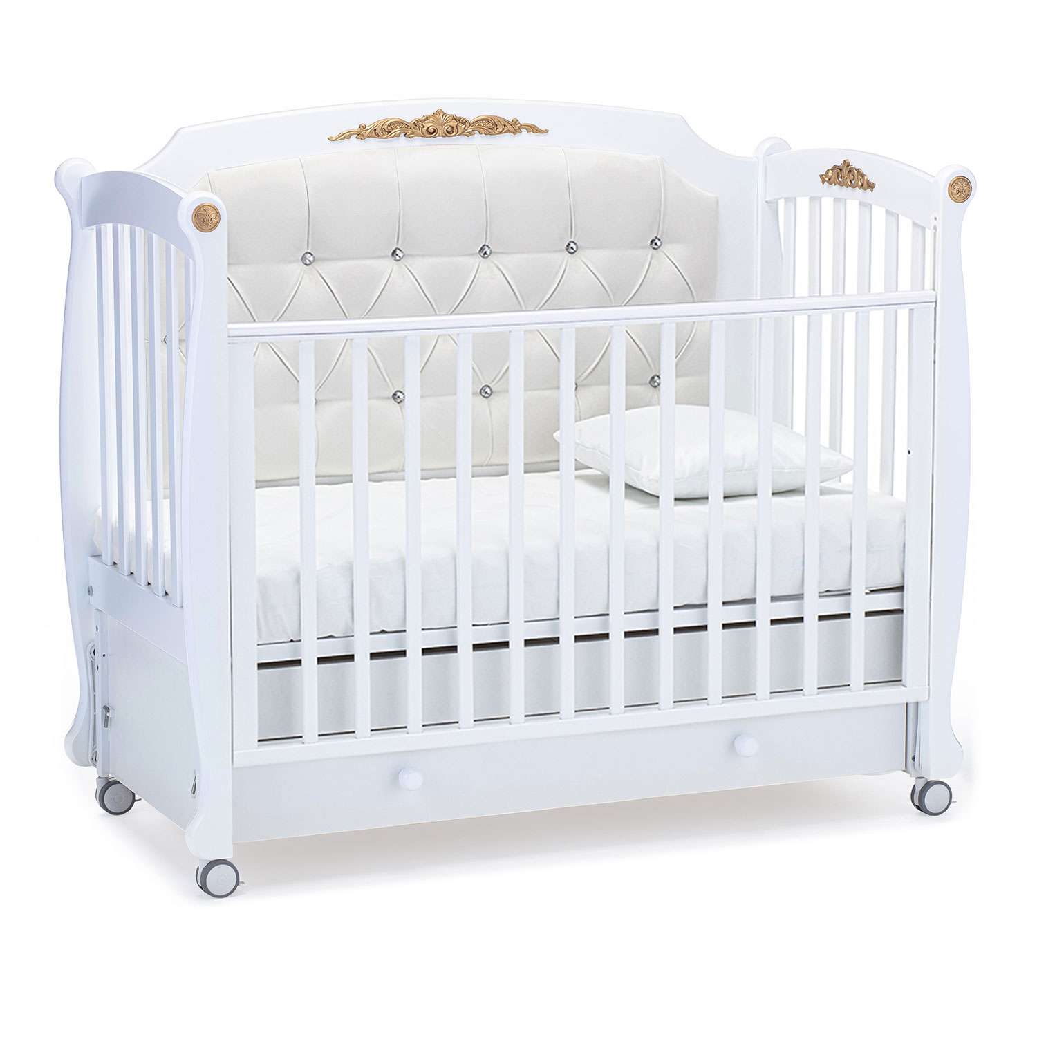 Кровать Nuovita Furore Swing с продольным маятником Bianco/Белый - фото 13