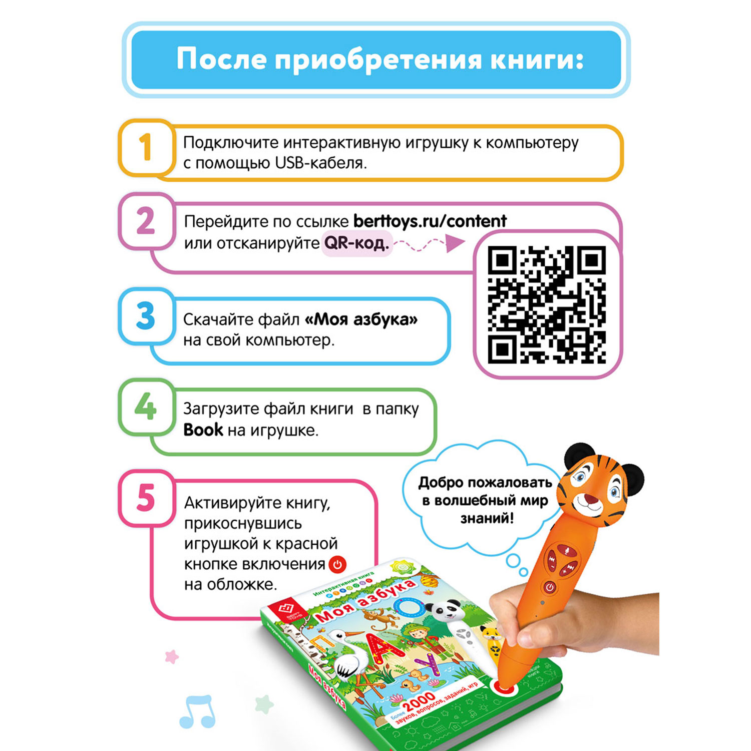 Книга BertToys для озвучивания Моя Азбука Дополнение к логопедическим игрушкам 2+ - фото 11