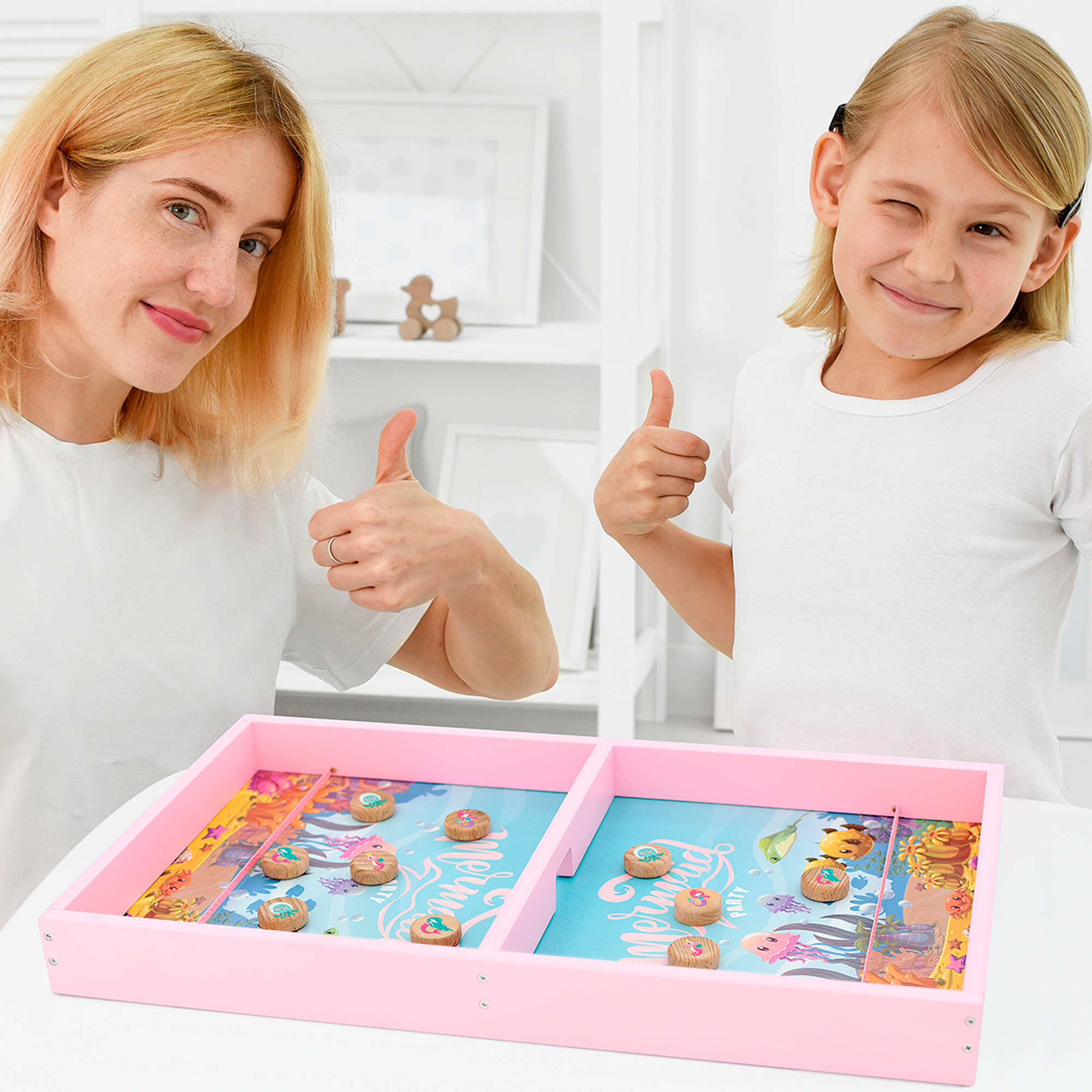 Настольная игра Мега Тойс морской бой для девочек Slingpuck Timball 48 см - фото 2