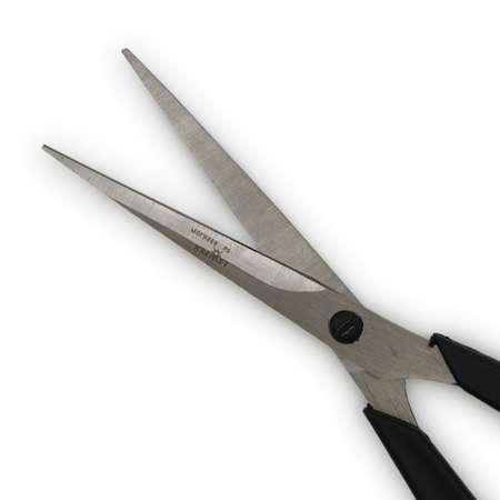 Ножницы универсальные KARMET стальные пластиковые ручки с усилителем и винтом для регулировки хода 17 см