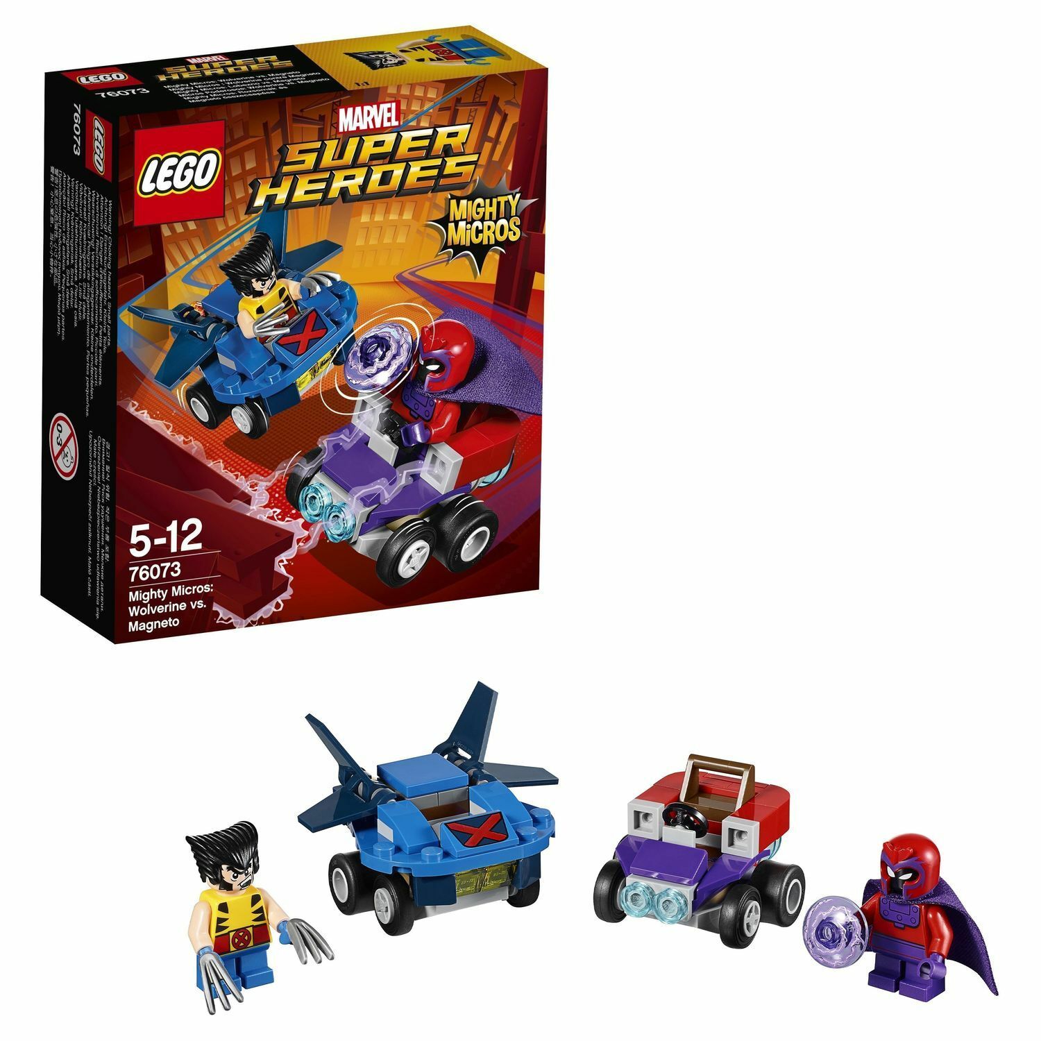 Конструктор LEGO Super Heroes Mighty Micros: Росомаха против Магнето  (76073) купить по цене 799 ₽ в интернет-магазине Детский мир