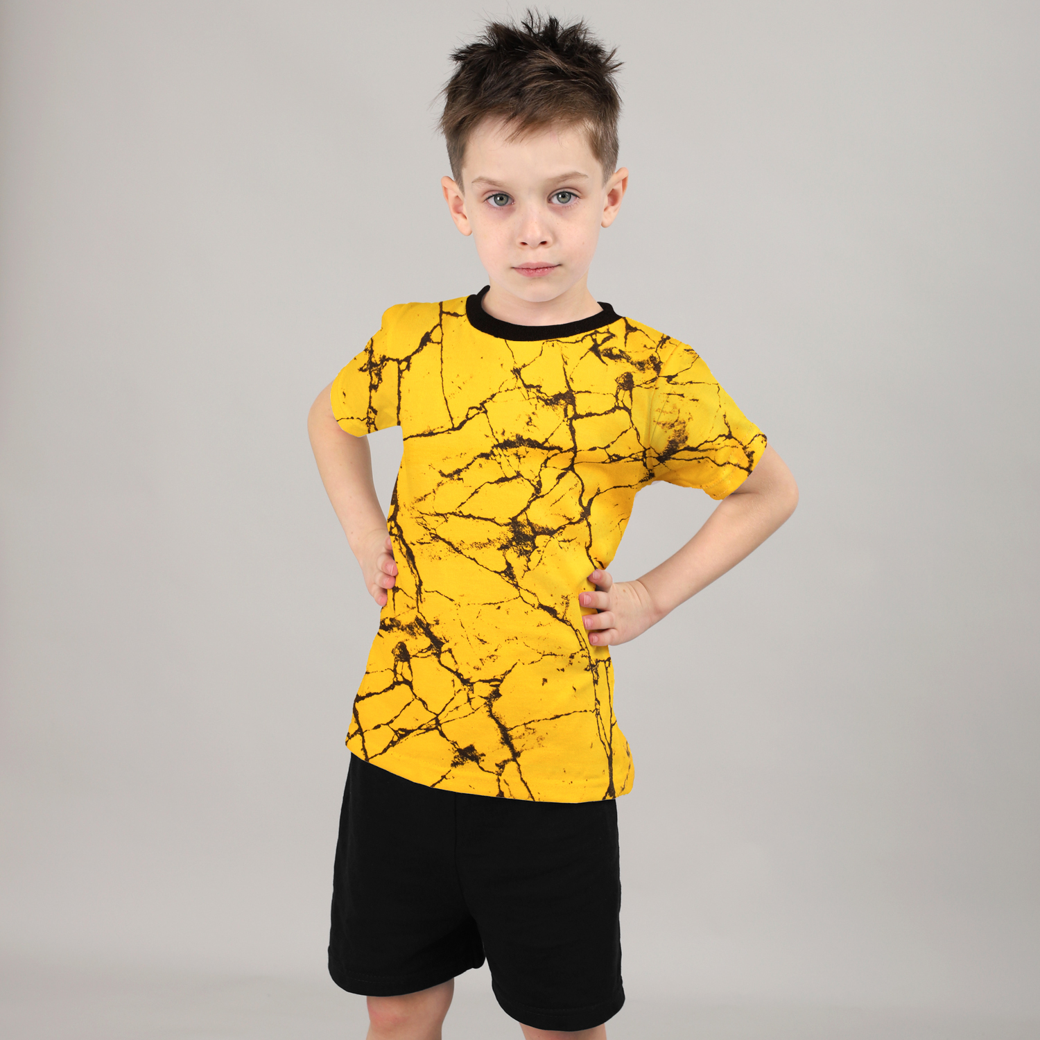 Костюм Babycollection ЦБ-00030424желтый черный - фото 1