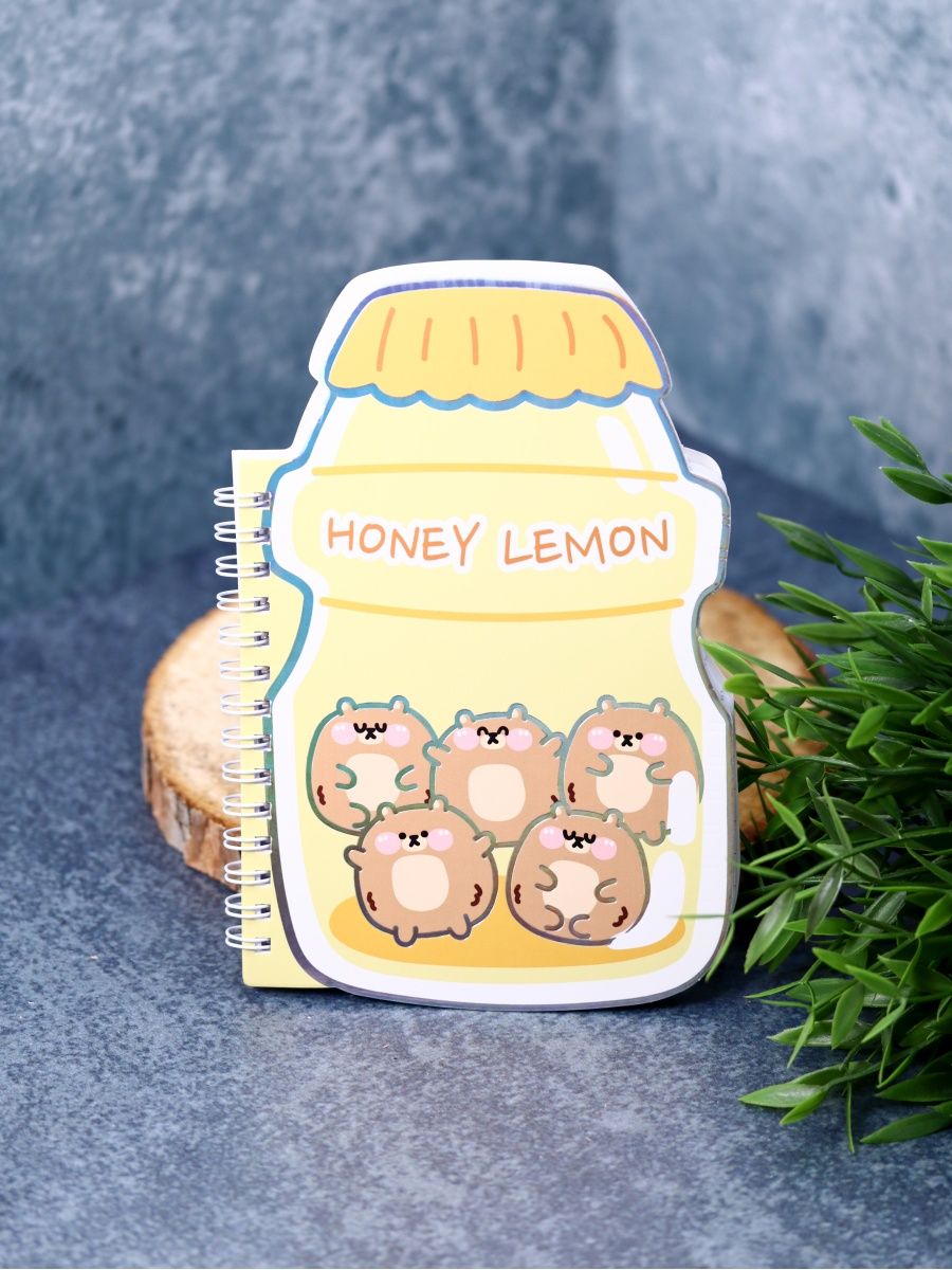 Блокнот на спирали iLikeGift Honey lemon tea 60 листов - фото 5