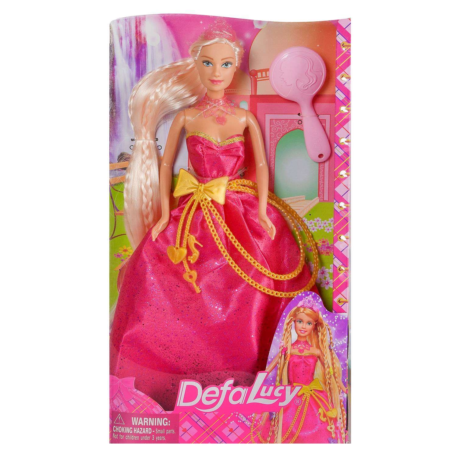 Кукла Lucy Junfa Вечернее платье розовое 8195d/розовое - фото 1