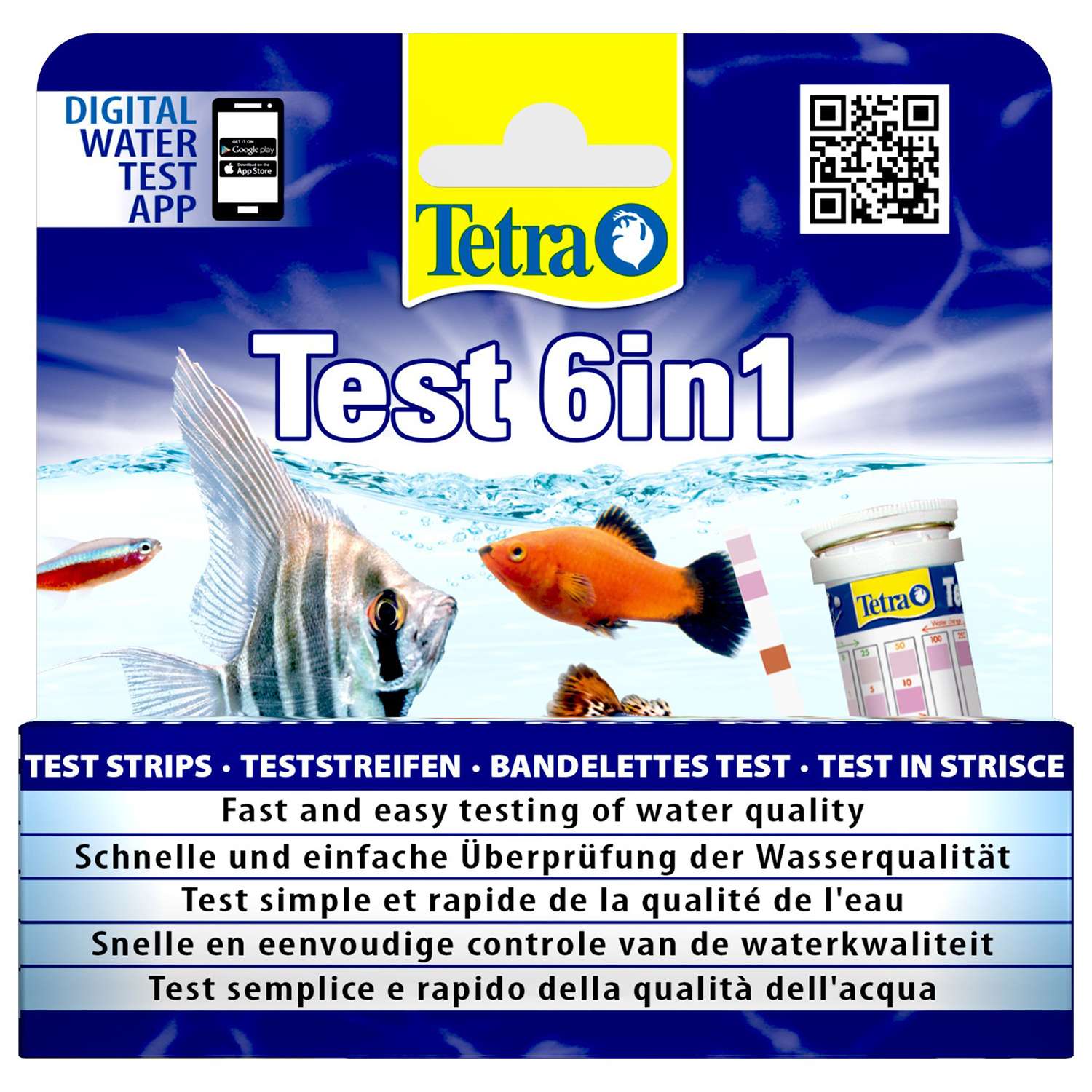 Тест-полоски для воды Tetra Test 6в1 25шт - фото 2