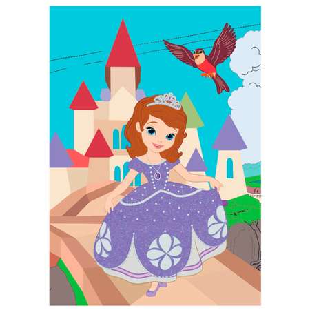 Набор для творчества Disney Рисуем наклейками по номерам София 64289