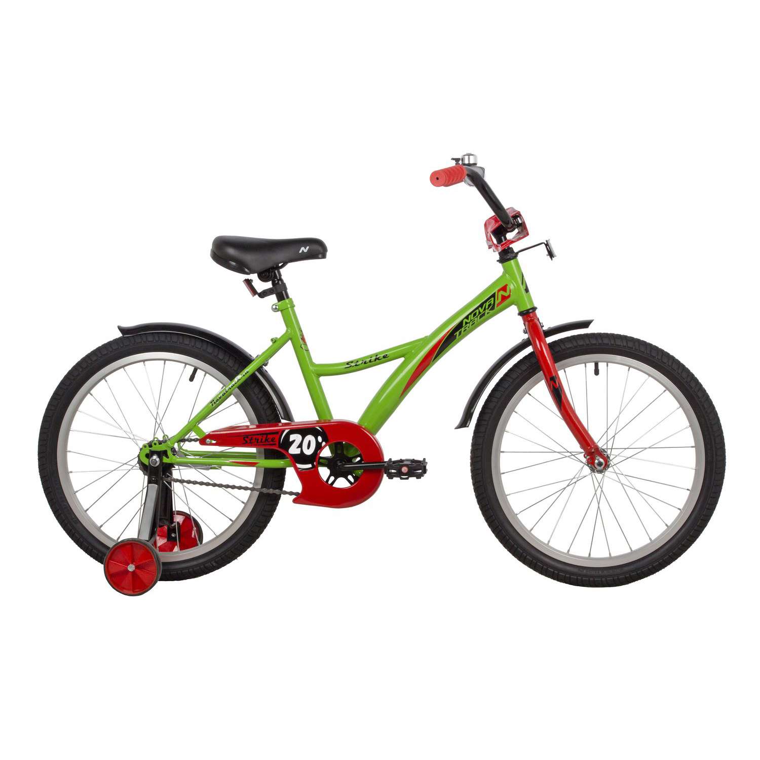 Велосипед 20 зеленый. NOVATRACK STRIKE - фото 1