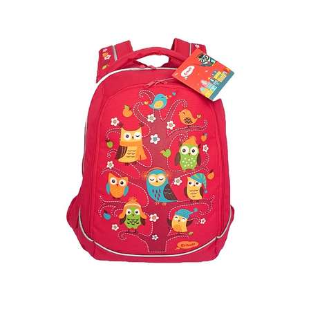 Рюкзак школьный Erhaft Совы (красный)