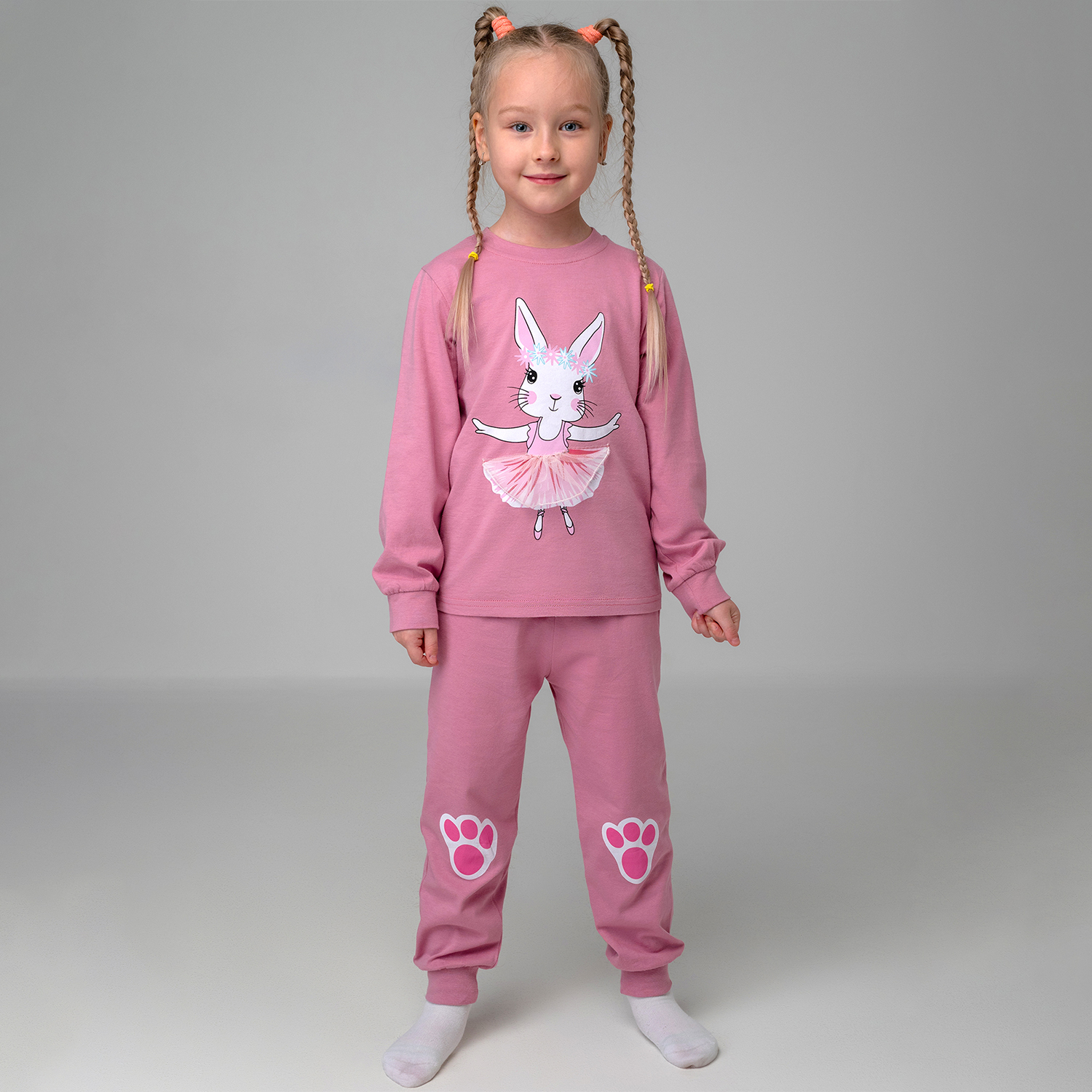 Пижама BONITO KIDS BK0976PJDгрязно.розовый - фото 10