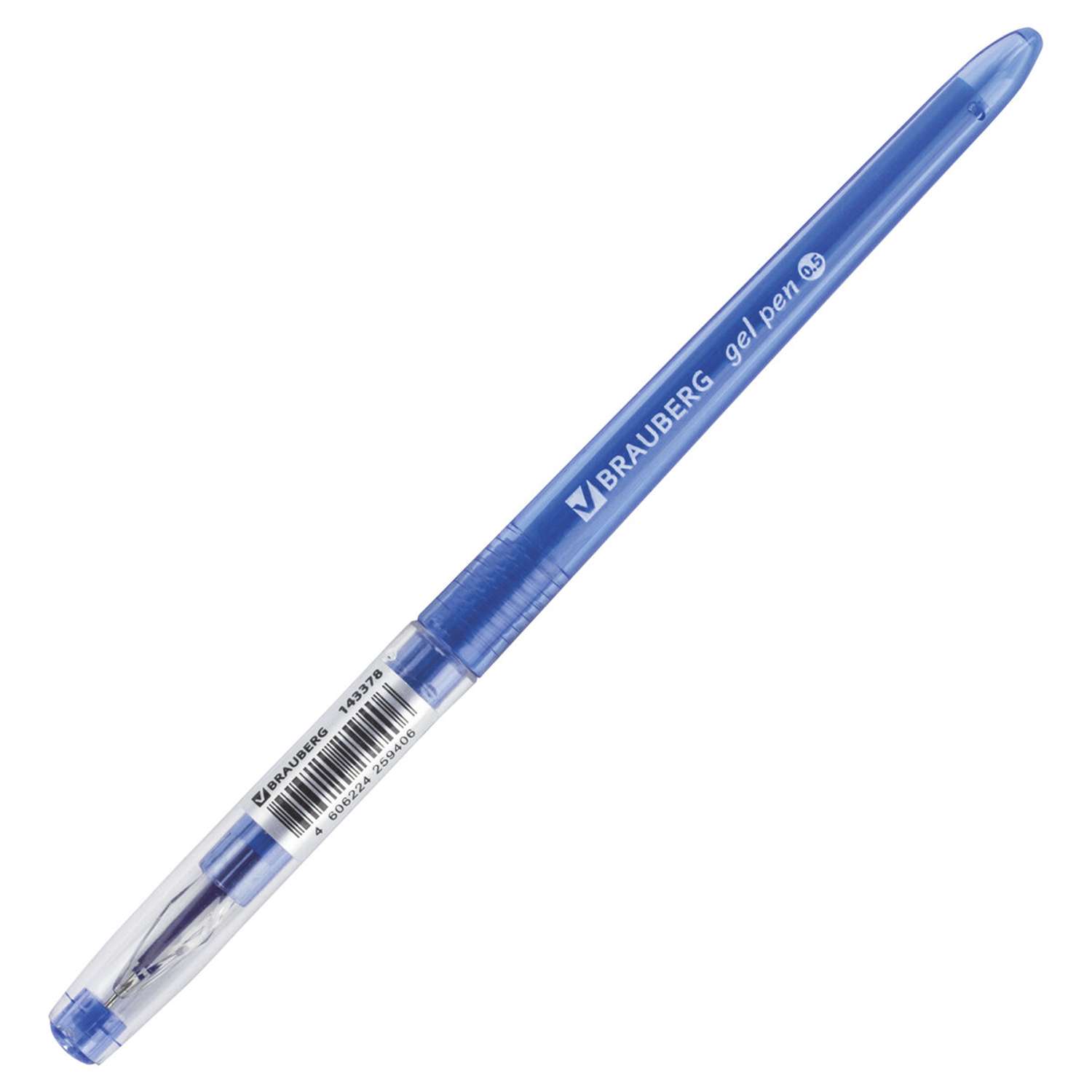Ручки гелевые Brauberg 12 штук синие - фото 5