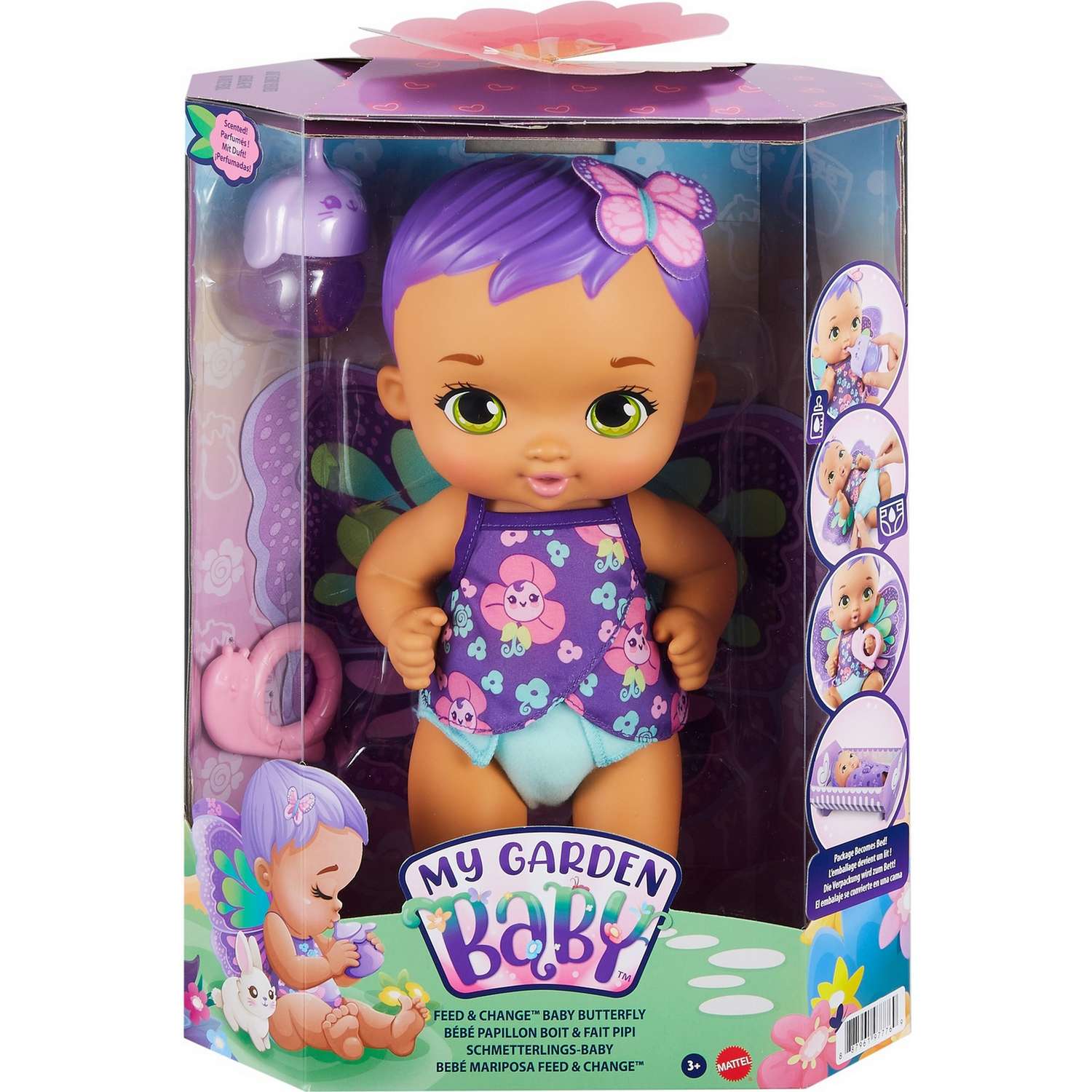 Кукла My Garden Baby Малышка-фея Цветочная забота Фиолетовая GYP11 GYP11 - фото 2