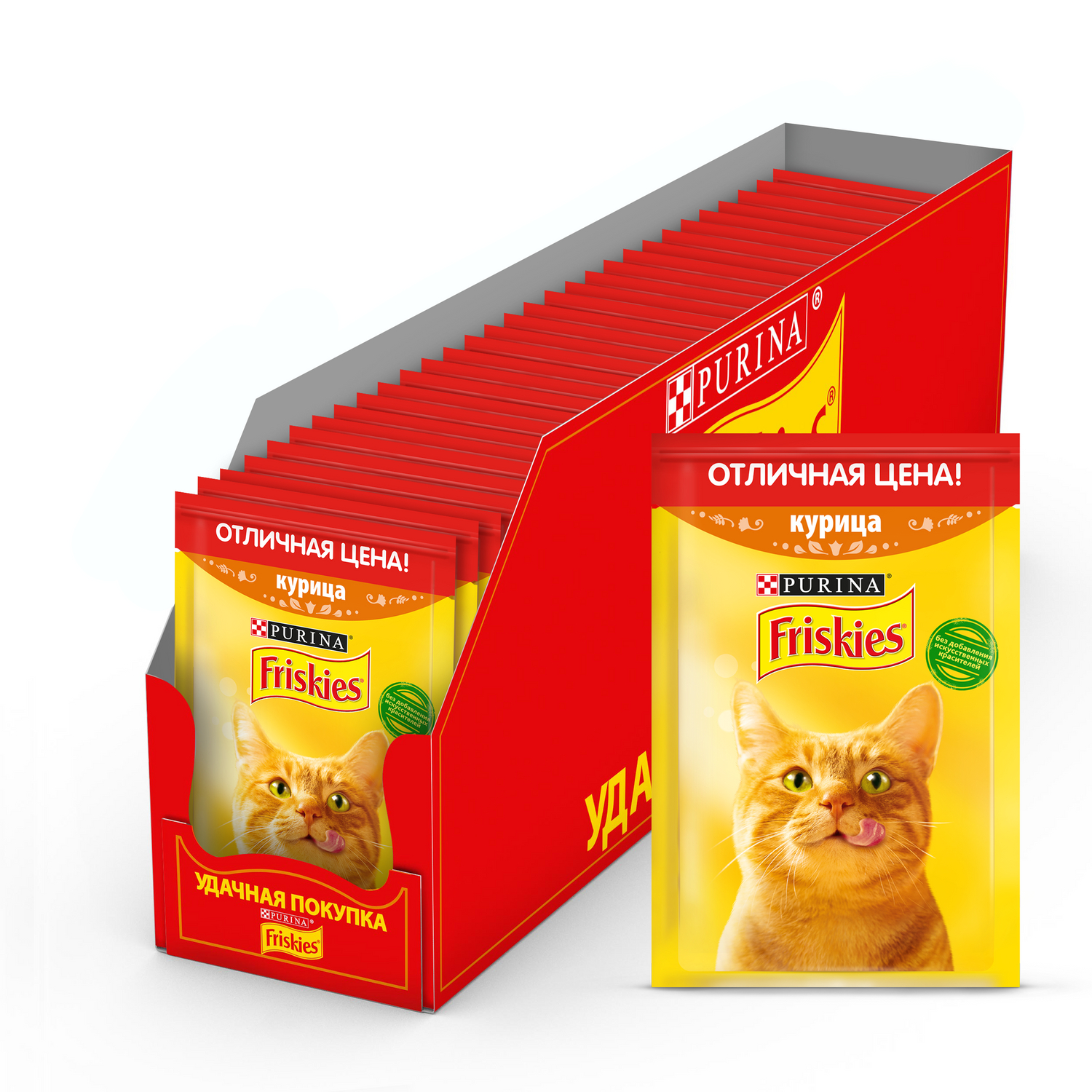 Корм для кошек Friskies влажный с курицей в подливе 50г - фото 4