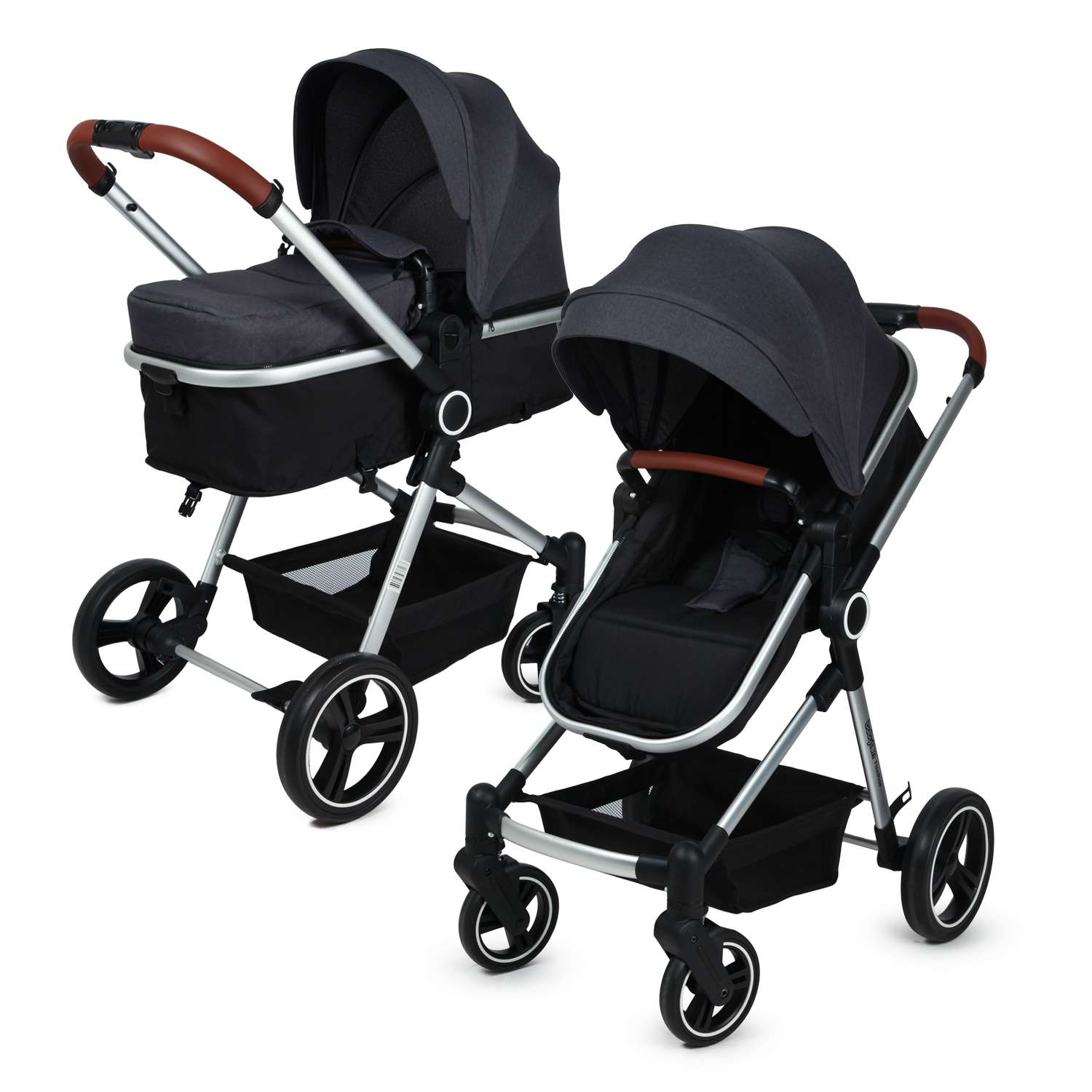 Коляска-трансформер Babyton FlexiRide Black grey - фото 8