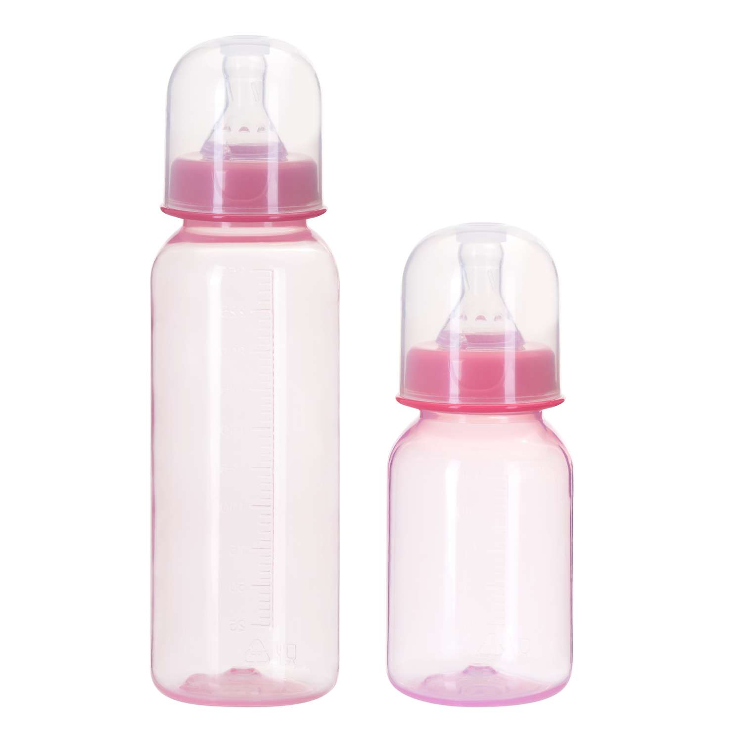 Набор бутылочек Курносики 2 шт. 125 мл и 250 мл розовый - фото 7