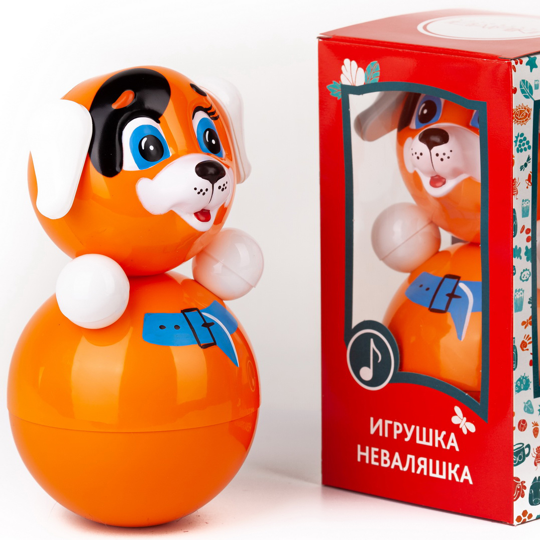 Игрушка-неваляшка Котовские неваляшки Щенок 21 см в коробке - фото 2