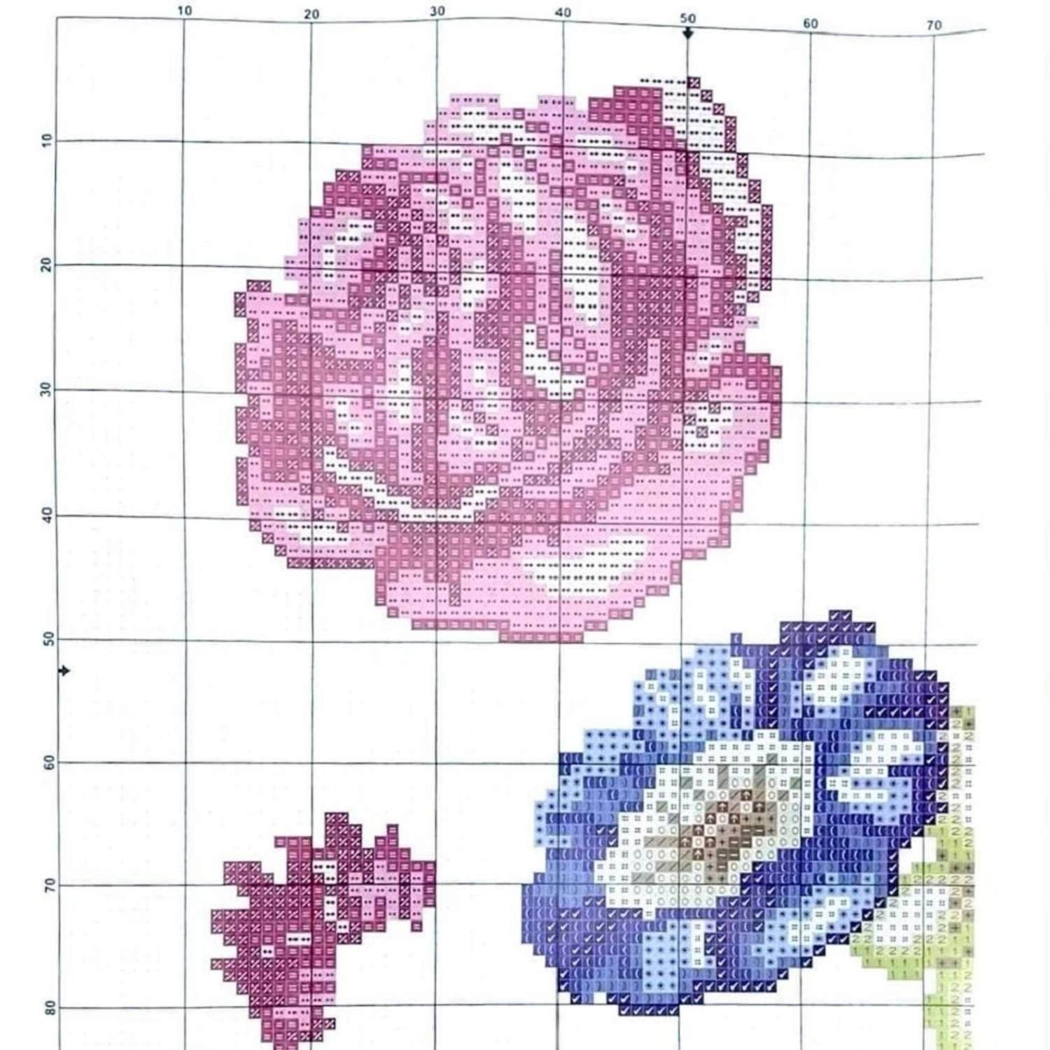 Набор для вышивания крестом Darvish Цветы с бабочкой наволочка - фото 6