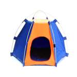 Палатка для собак Keyprods синий/оранжевый