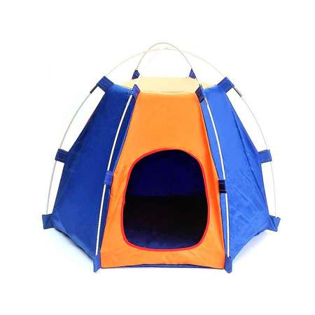 Палатка для собак Keyprods синий/оранжевый