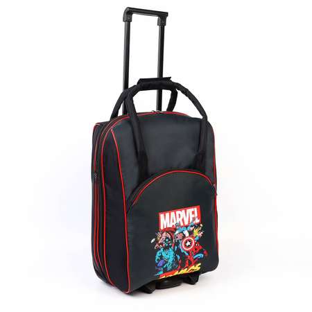 Чемодан Marvel с сумкой COMICS HEROES 52*21*34 см отдел на молнии н/карман