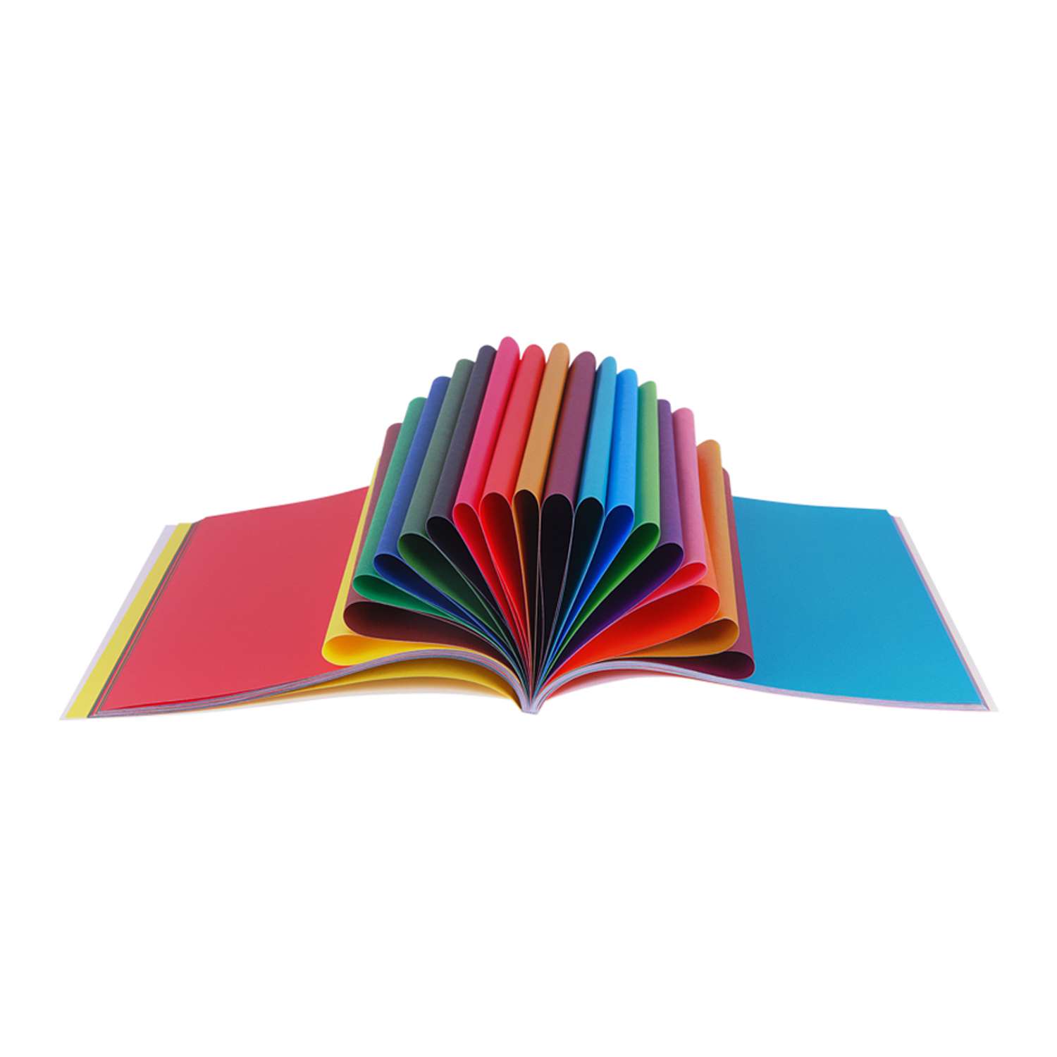 Цветная бумага офсетная МУЛЬТИ ПУЛЬТИ А4 двусторонняя 64 листа 16 цветов на склейке Енот в космосе - фото 2