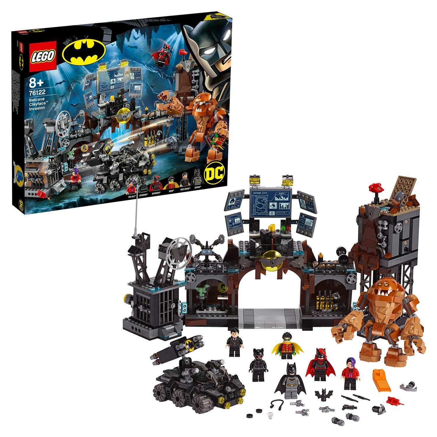 Конструктор LEGO DC Super Heroes Вторжение Глиноликого в бэт-пещеру 76122 - фото 1