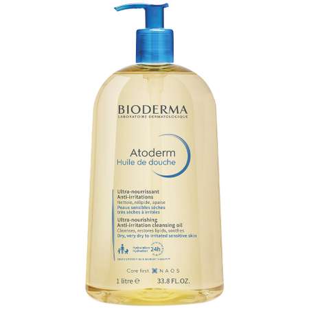 Масло Bioderma Atoderm ультрапитательное восстанавливающее для душа лица и тела 1000 мл