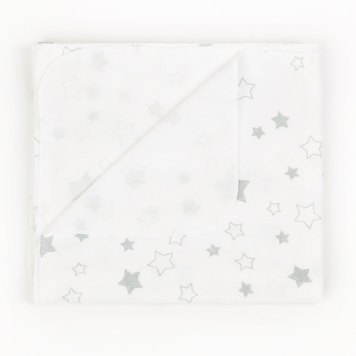 Пеленки фланелевые Чудо-чадо для новорожденных «Тейка» 85х120см звезды серый 2 шт - фото 6