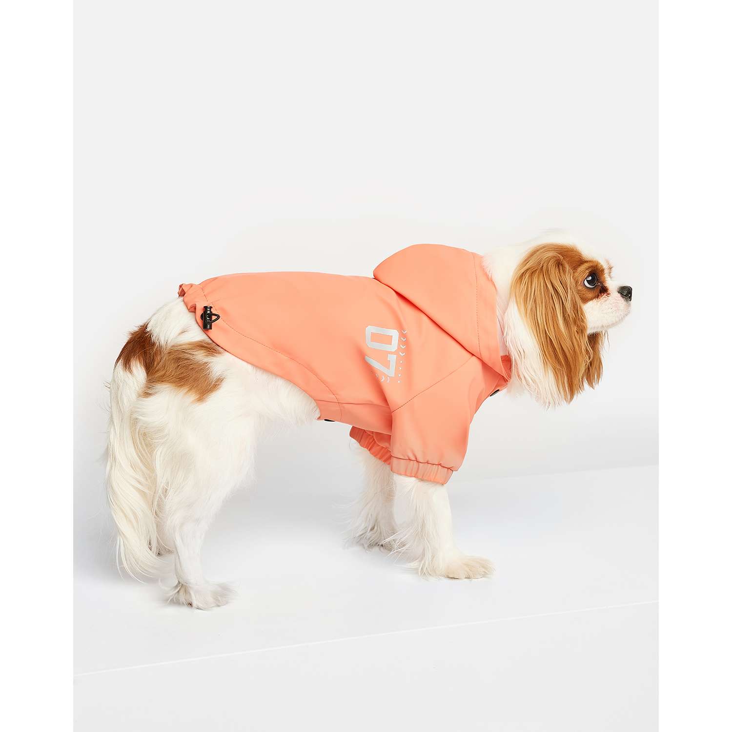 Дождевик-куртка для собак Zoozavr розовый 45 - фото 7