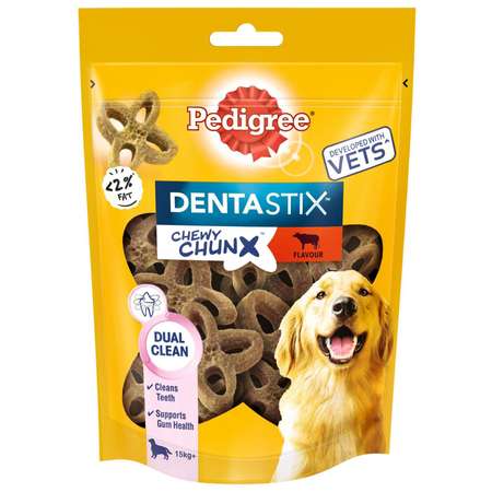 Лакомство для собак Pedigree Denta Stix средних и крупных пород Жевательные кусочки со вкусом говядины 68г