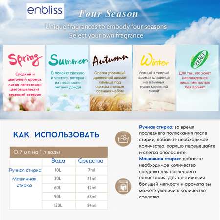 Кондиционер для белья Enbliss Осень 2.5 л 054035