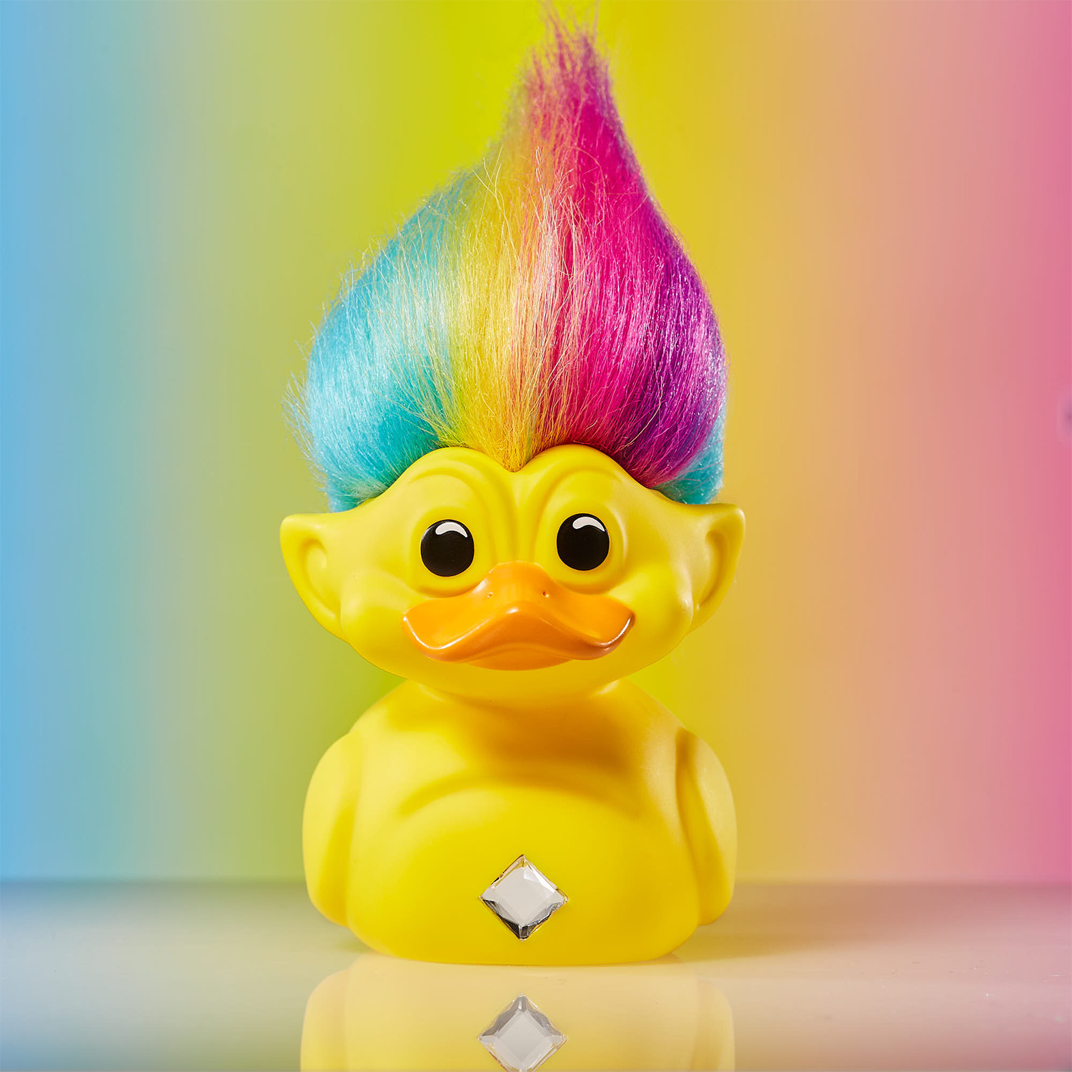 Фигурка Trolls Утка Tubbz Радужный тролль - фото 13