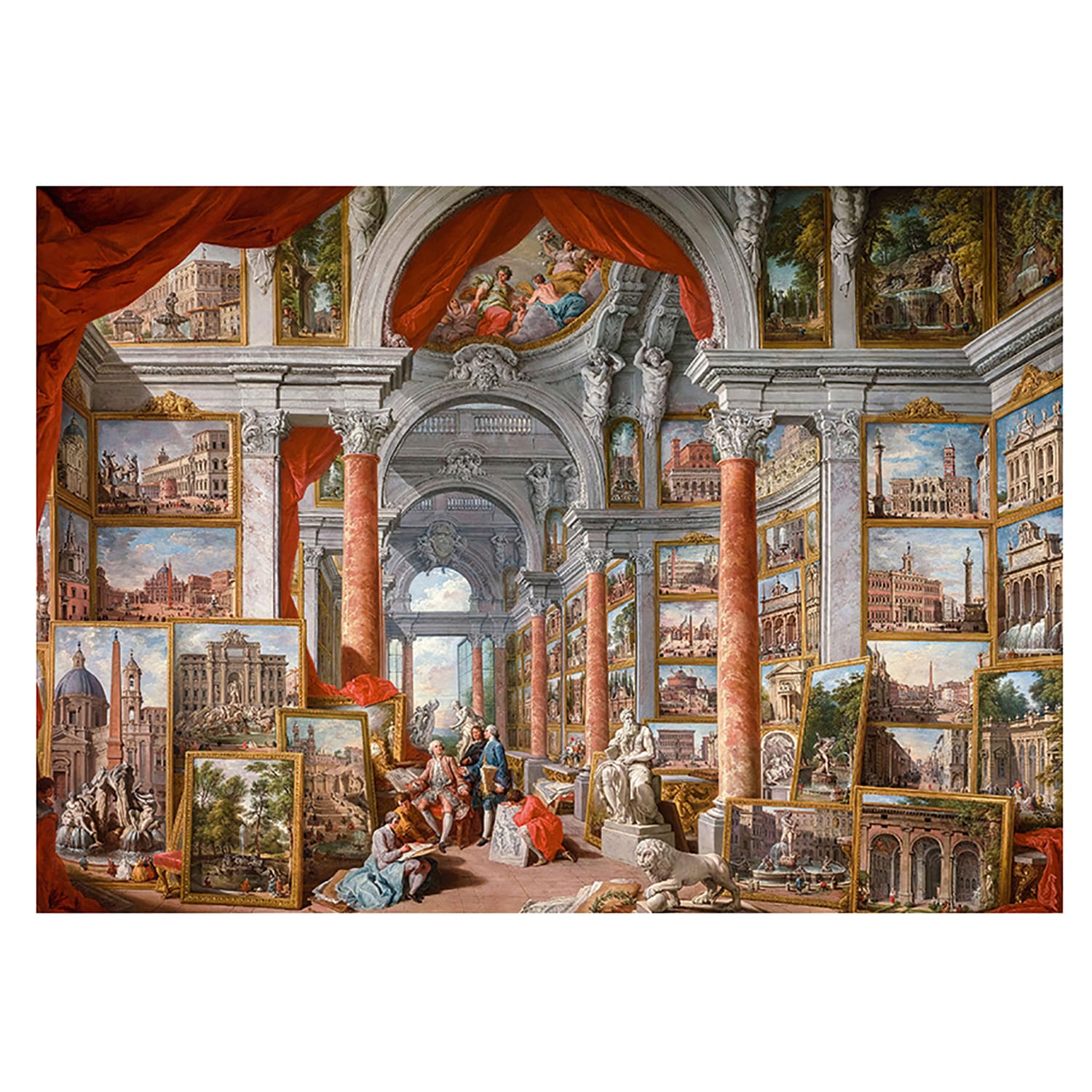 Пазл 2000 деталей ART PUZZLE Галерея с видами современного Рима 1757 - фото 2
