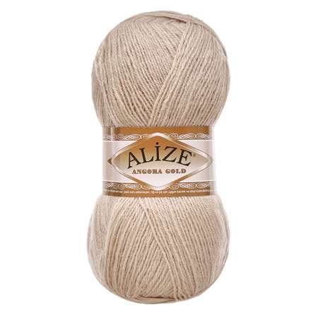 Пряжа Alize теплая для шарфов кардиганов Angora Gold 100 г 550 м 5 мотков 543 кофе с молоком