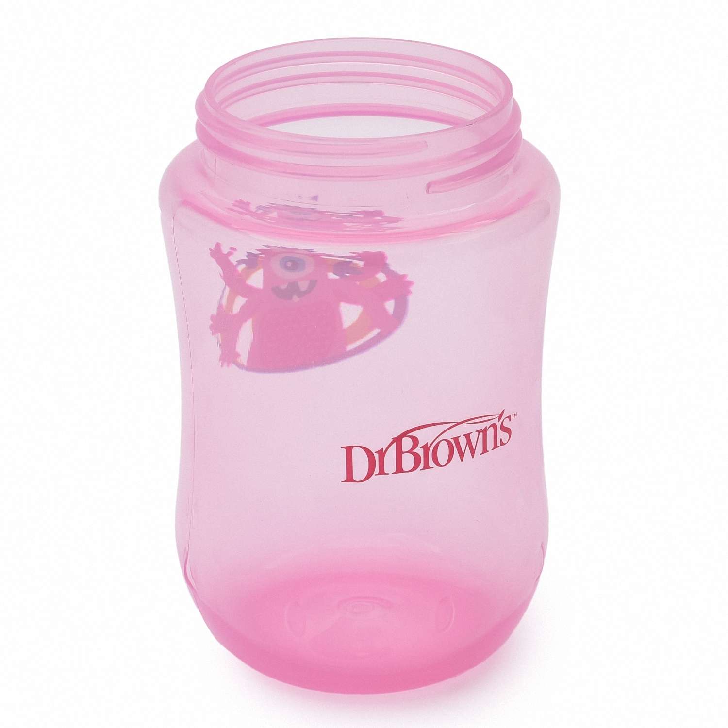 Чашка-непроливайка Dr Brown's 270 мл Розовая с тёмно-розовой крышкой - фото 5