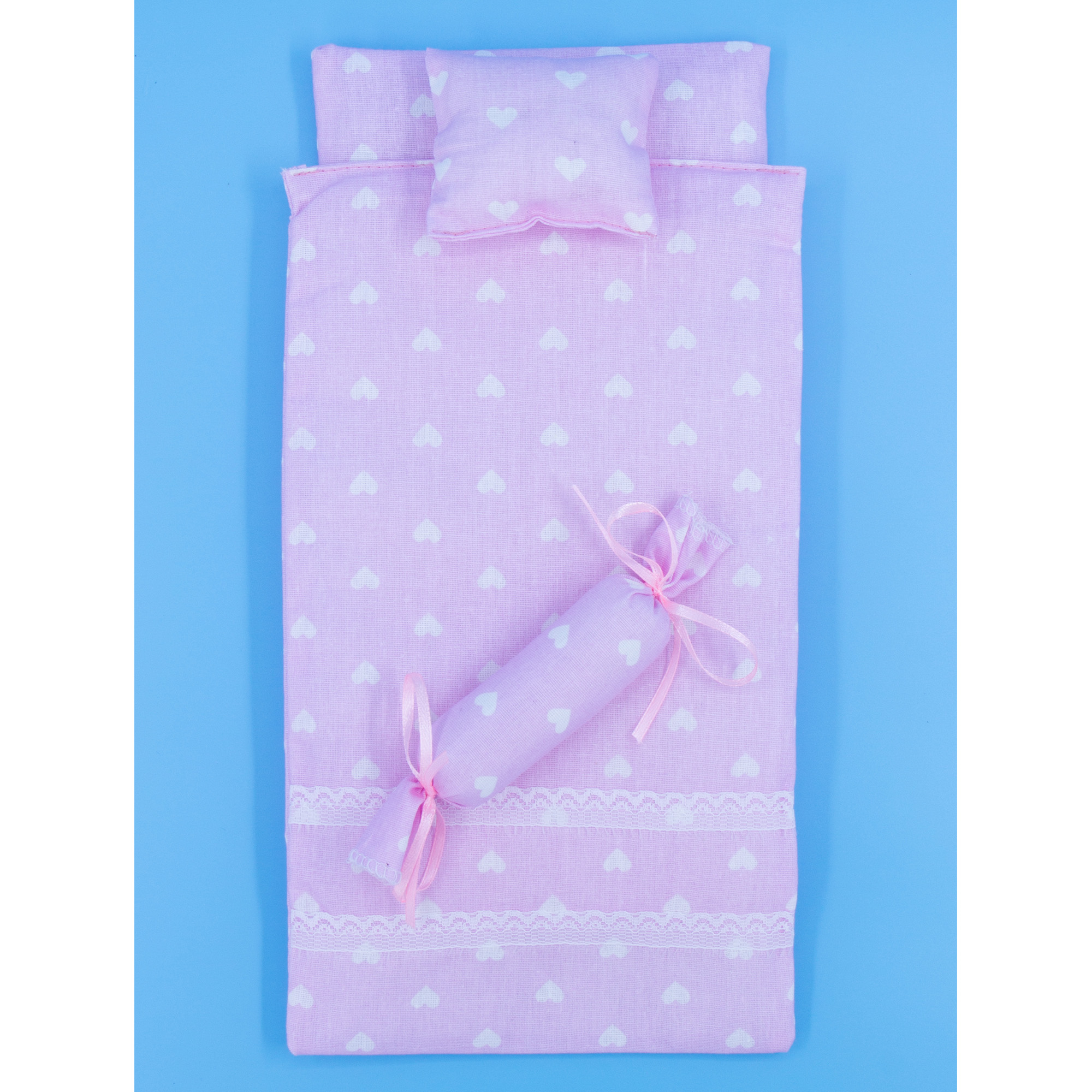 Комплект постельного белья Модница для куклы 29 см бледно-розовый 2002бледно-розовый - фото 8