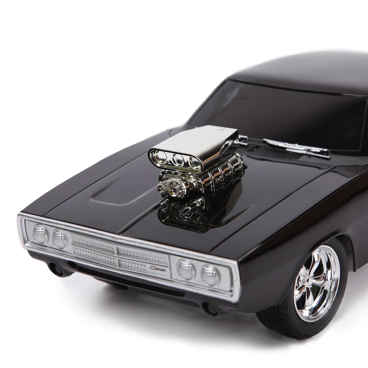 Машина Fast and Furious Jada 1:16 РУ 1970 Dodge Charger Street 97584 - фото 6