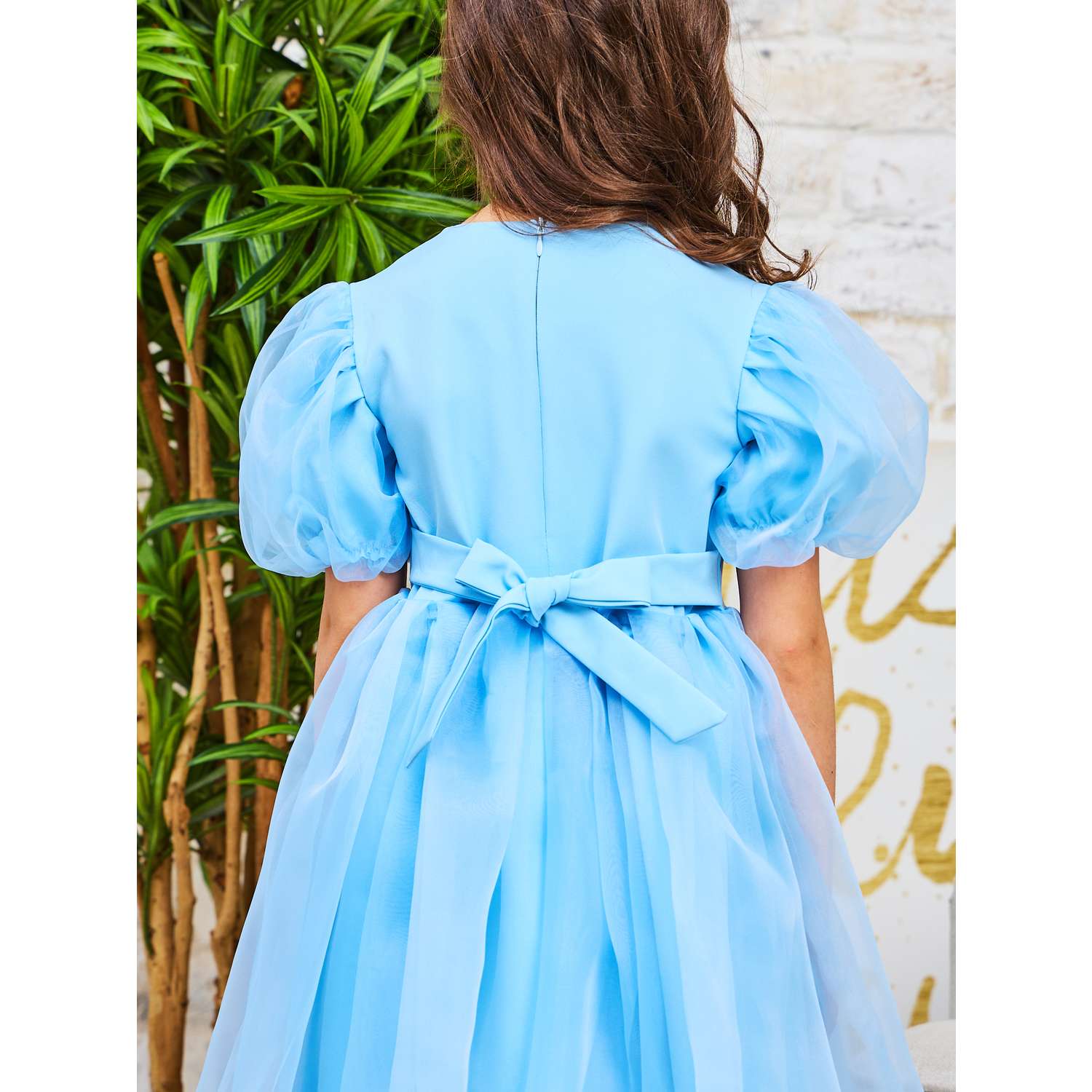 Платье Sofisha kids Plat.organza.blue - фото 9