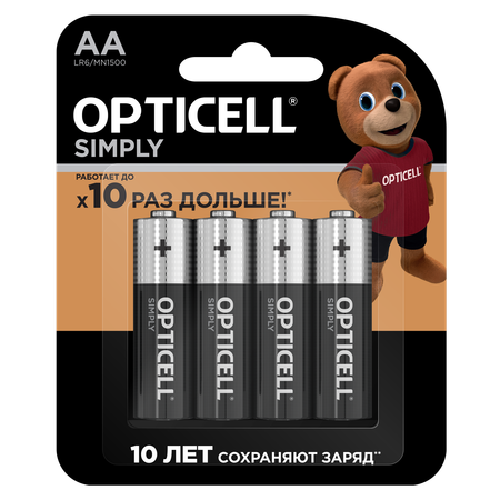 Батарейки Opticell Simply AA 4шт