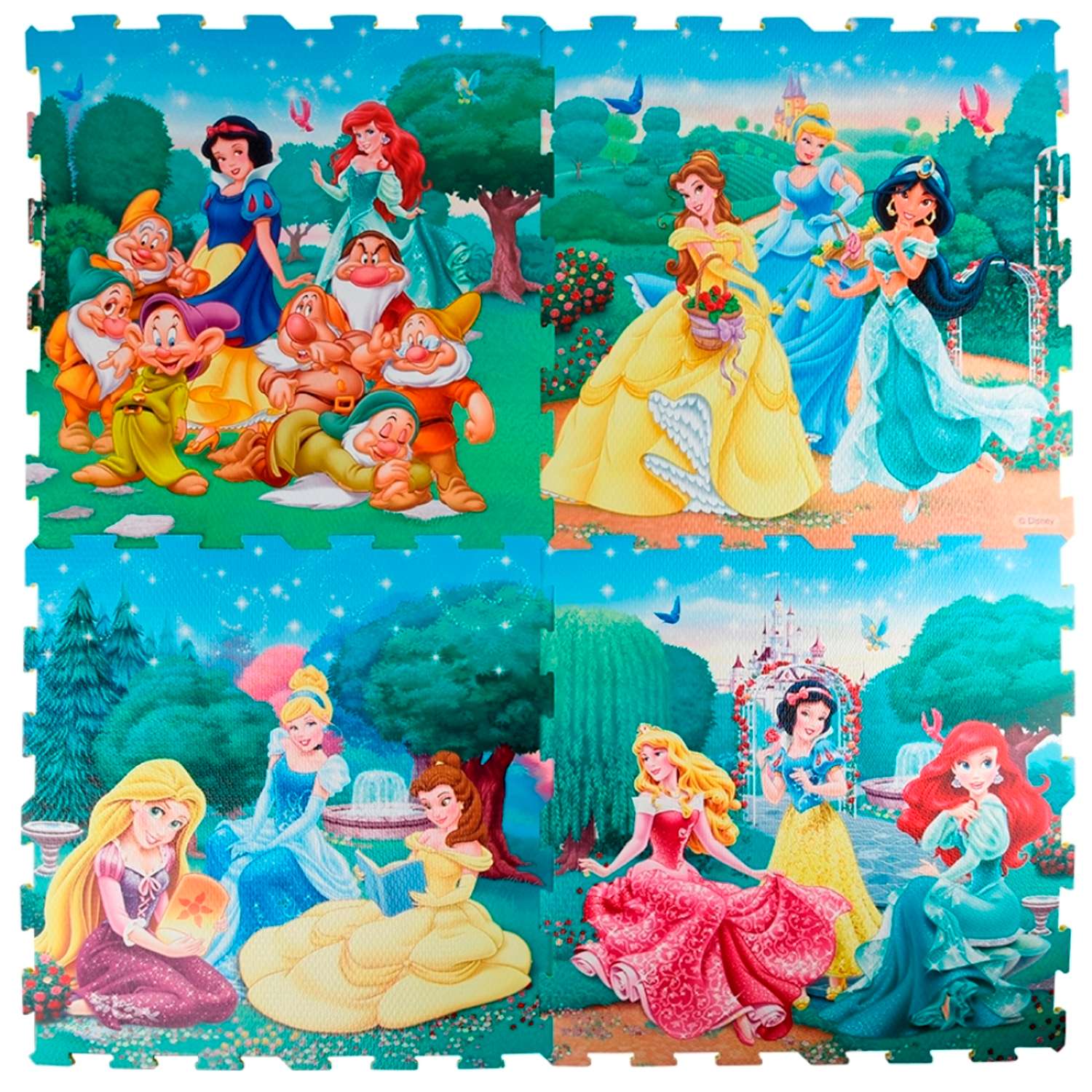Пазл-коврик Disney Принцесса Прогулка в саду - фото 1