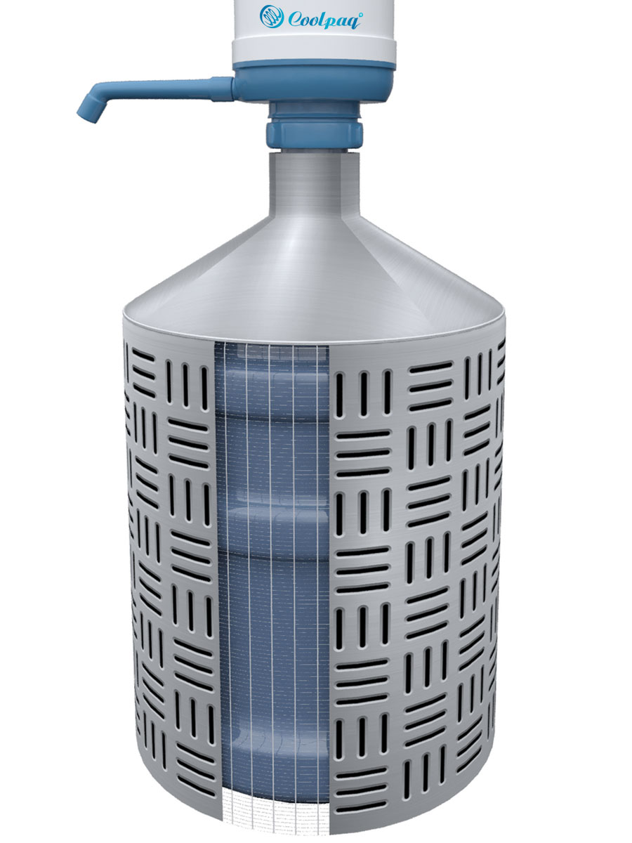 Чехол на бутыль 19л Coolpaq Steel Grid - фото 2