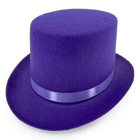 Карнавальная шляпа Riota Цилиндр фиолетовый.
