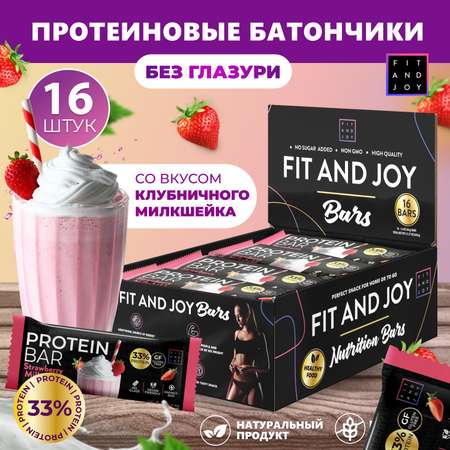 Протеиновый батончик FIT AND JOY Без глазури 16шт х 40 гр