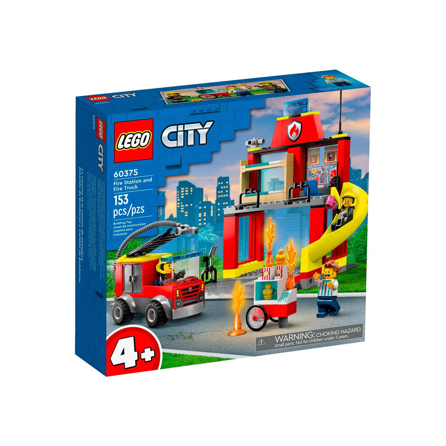 Конструктор детский LEGO City LEGO Пожарная часть и пожарная машина 60375 - фото 12