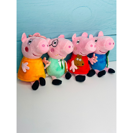 Мягкая игрушка Peppa Pig набор 4 героя